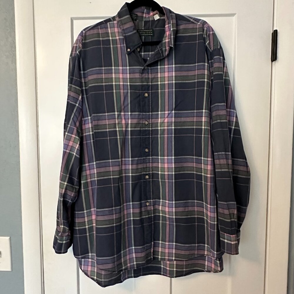J. McLaughlin Plaid Button Down Shirt - XL